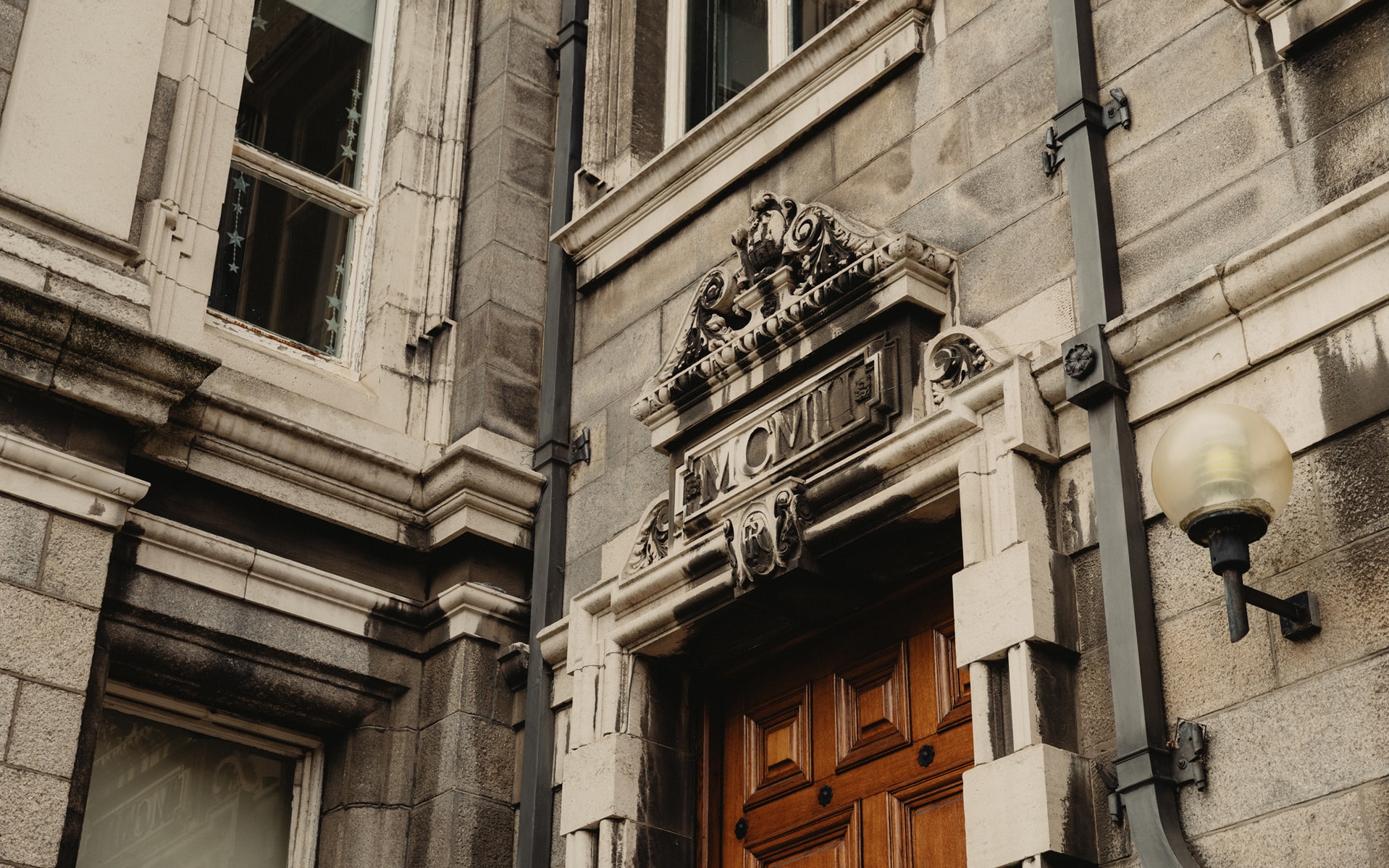 An old doorway with a wooden door